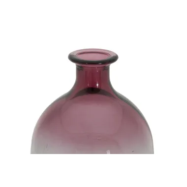 Wazon BOTELLA NAPOLES Szkło Recyklingowe Czerwony 16x38 cm (WYPRODUKOWANY W HISZPANII)